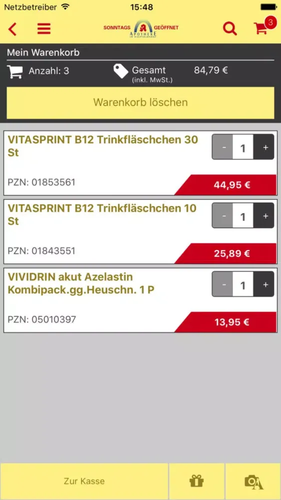 Apotheke im HBF Darmstadt Screenshots