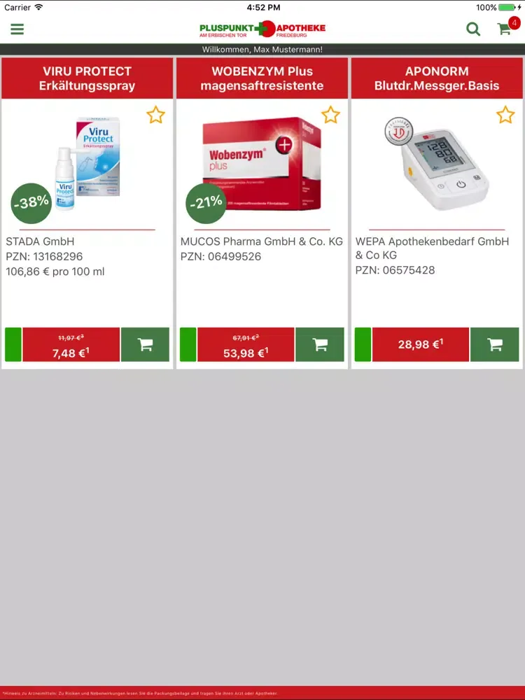 Pluspunkt Apotheken Freiberg iPad  سکرین شاٹس