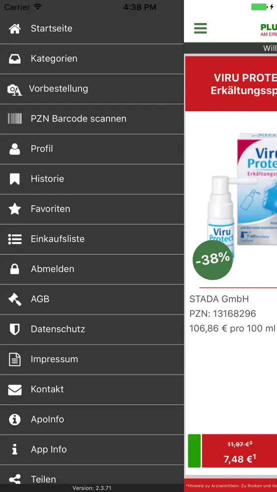 Pluspunkt Apotheken Freiberg سکرین شاٹس