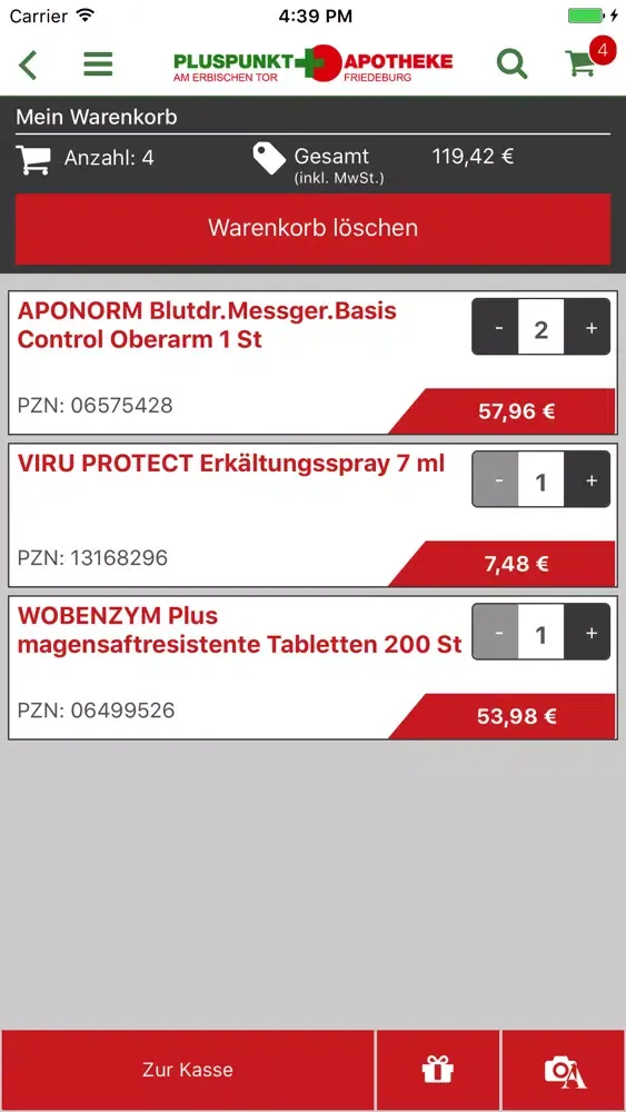 Pluspunkt Apotheken Freiberg سکرین شاٹس