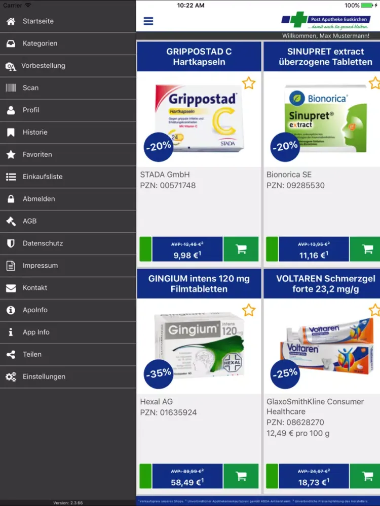 Post Apotheke Euskirchen iPad  Screenshots