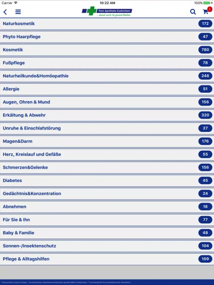 Post Apotheke Euskirchen iPad  Screenshots