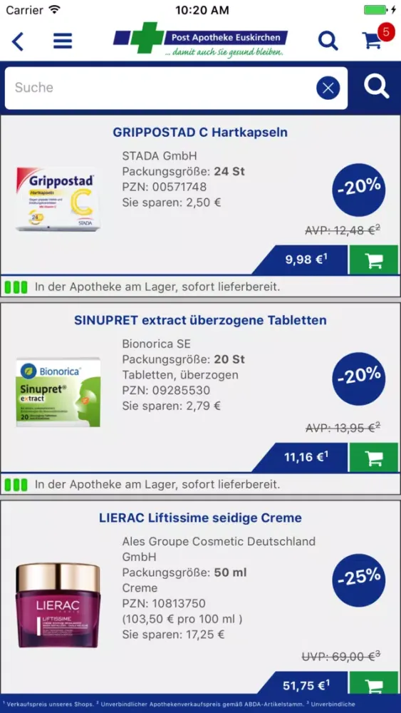 Post Apotheke Euskirchen Screenshots