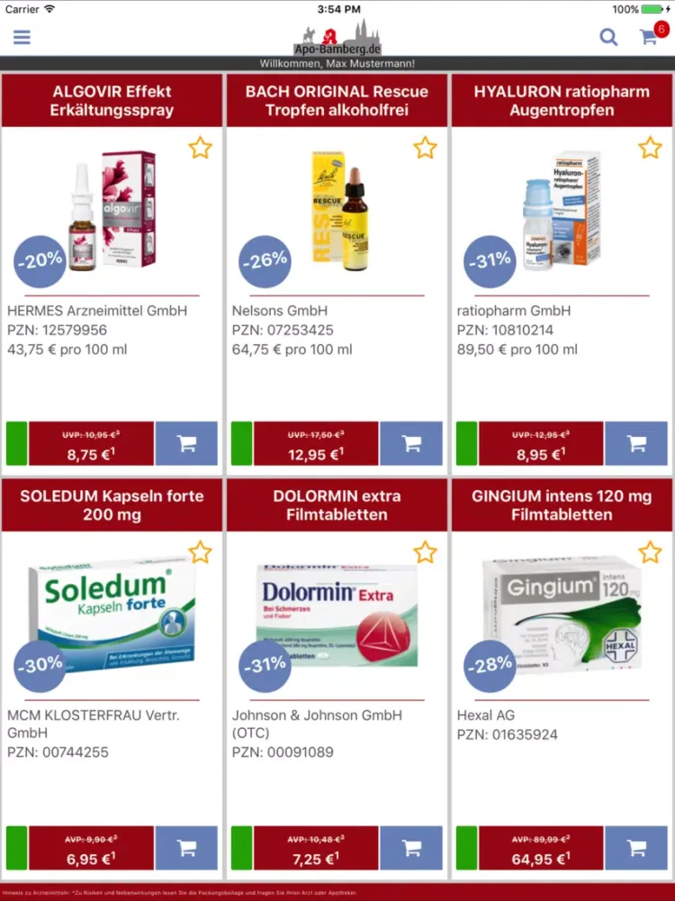 Rosen-Apotheke, Bamberg iPad  স্ক্রিনশট