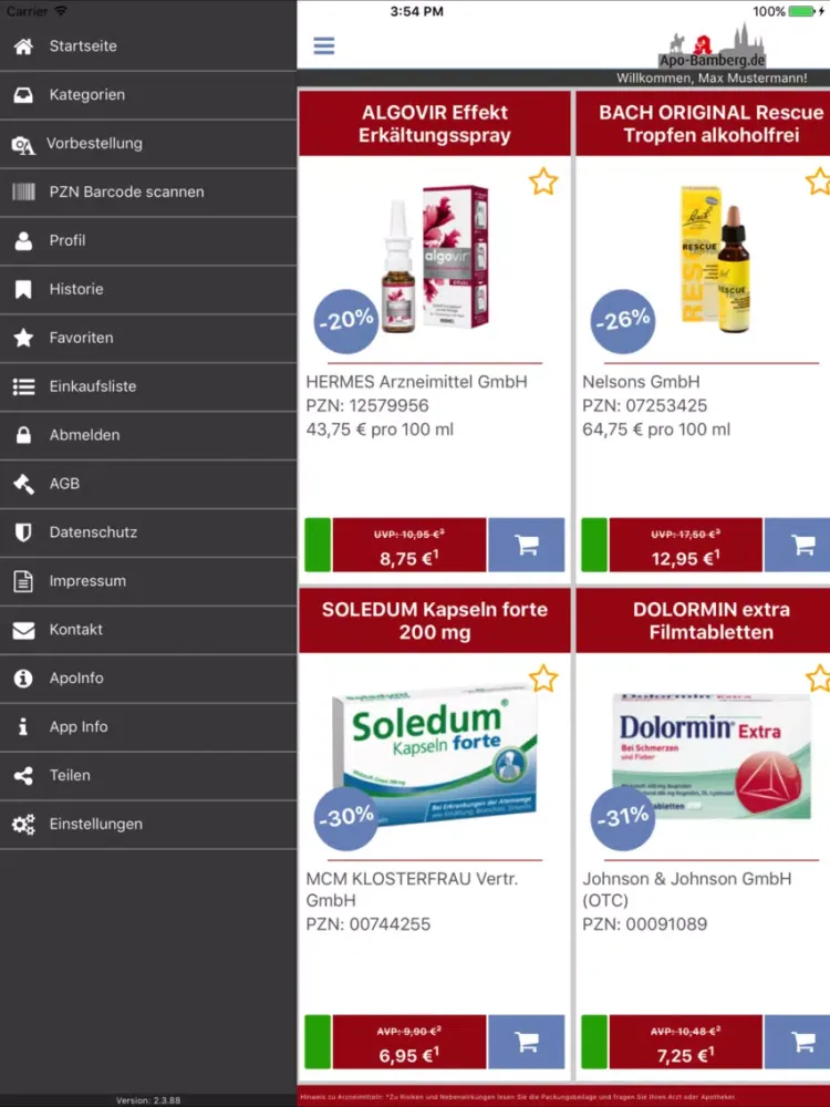Rosen-Apotheke, Bamberg iPad  স্ক্রিনশট