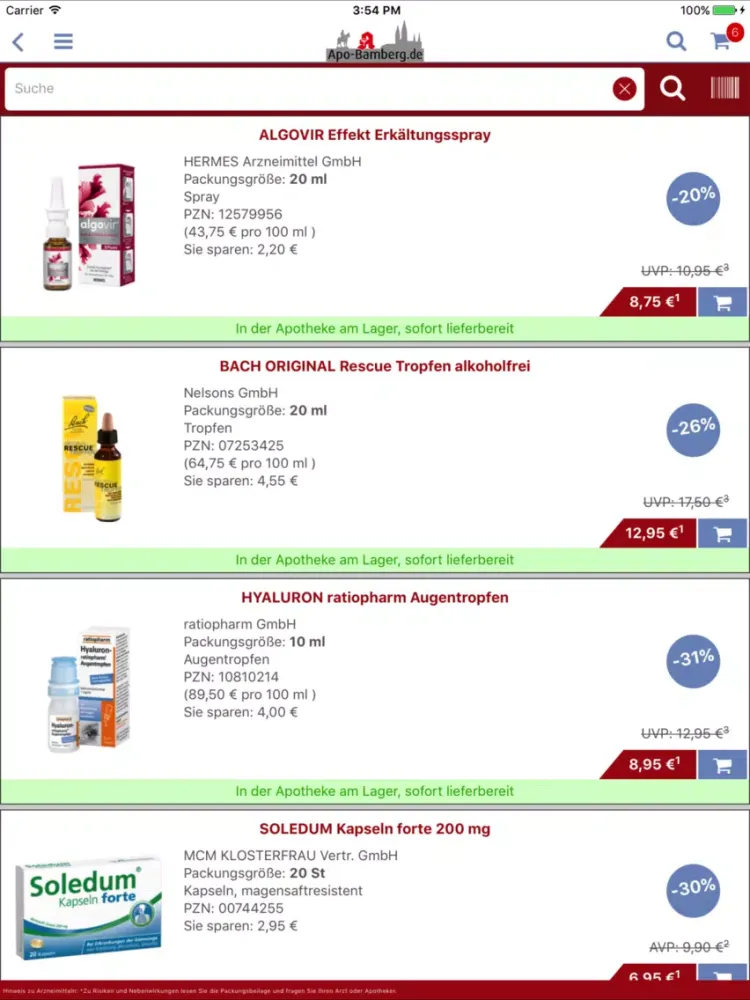 Rosen-Apotheke, Bamberg iPad  স্ক্রিনশট