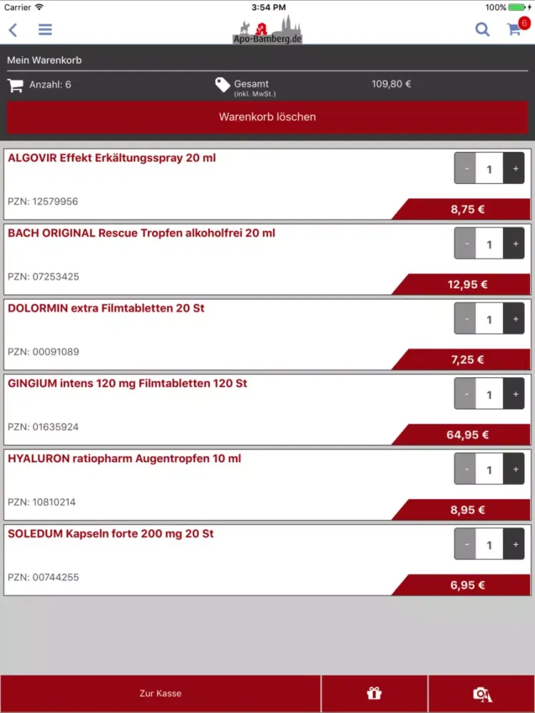 Rosen-Apotheke, Bamberg iPad  স্ক্রিনশট