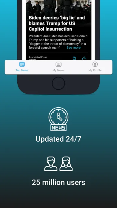 Capturas de tela do upday - Big News in Short Time