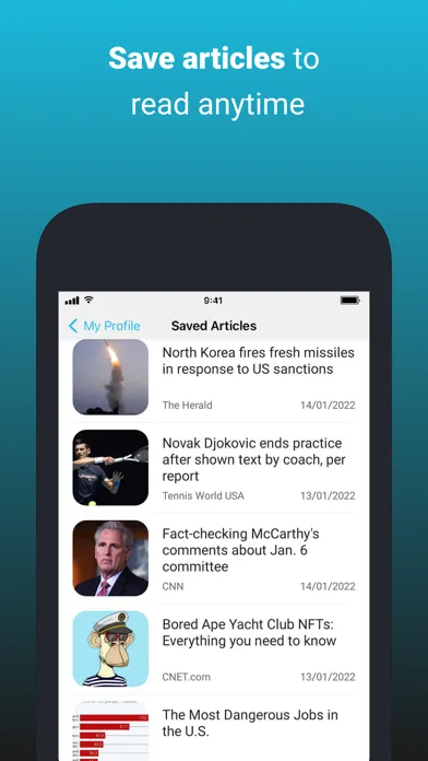 Capturas de tela do upday - Big News in Short Time