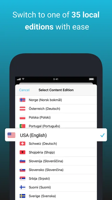 Capturas de tela do upday - Big News in Short Time