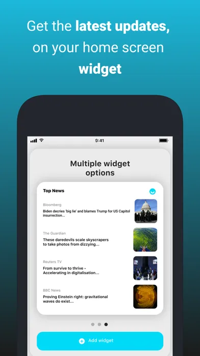 Capturas de tela do upday - Big News in Short Time