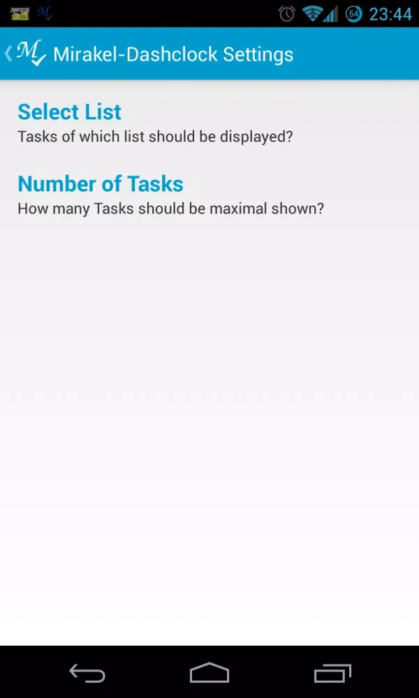 Tangkapan layar Mirakel-Dashclock