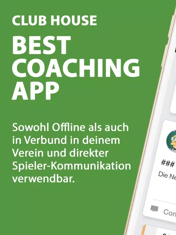 Ảnh chụp màn hình của Club House Team iPad 