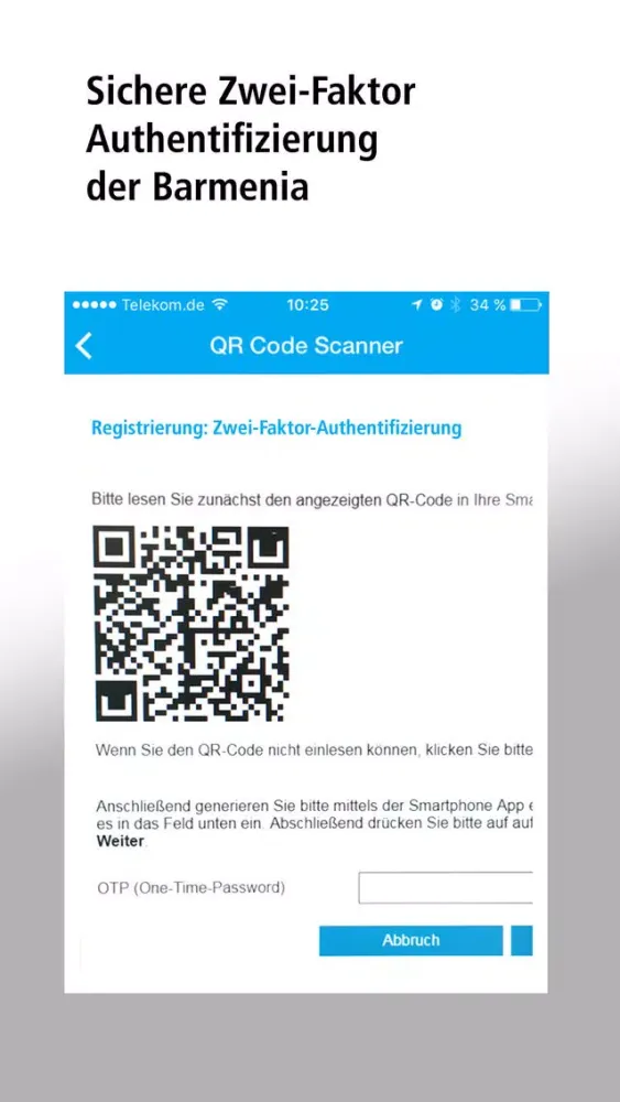 Captures d'écran de Barmenia SecureApp