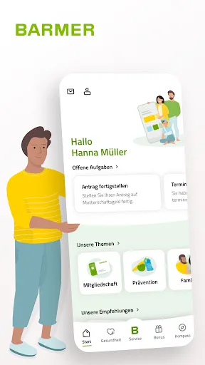 Скриншоты BARMER-App
