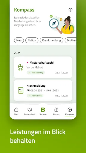 Скриншоты BARMER-App