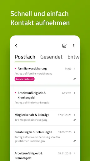 Скриншоты BARMER-App