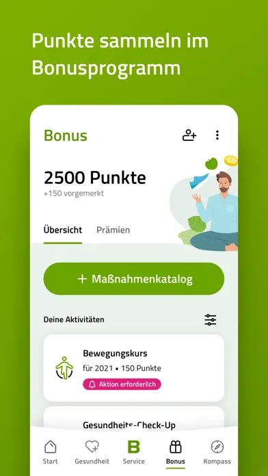Zrzuty ekranu BARMER-App
