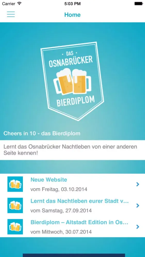 Bierdiplom Osnabrück स्क्रीनशॉट