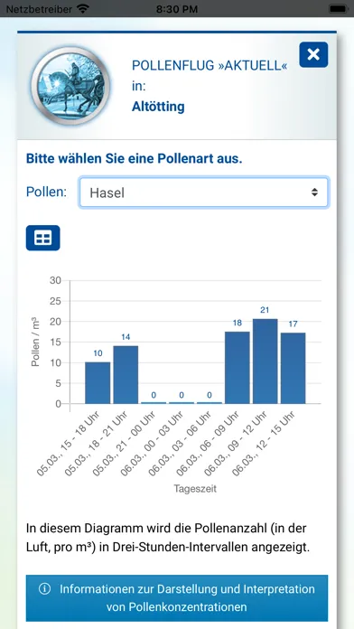 ePIN - Pollenflug Bayern 스크린샷