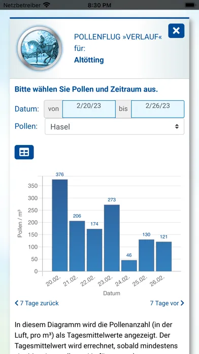 ePIN - Pollenflug Bayern 스크린샷