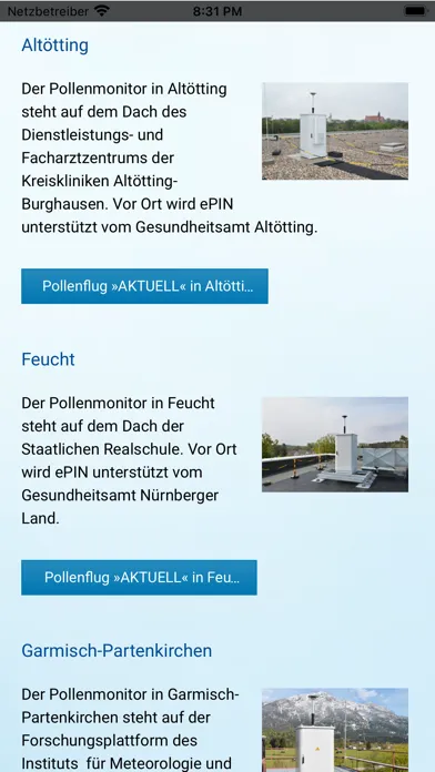 ePIN - Pollenflug Bayern 스크린샷