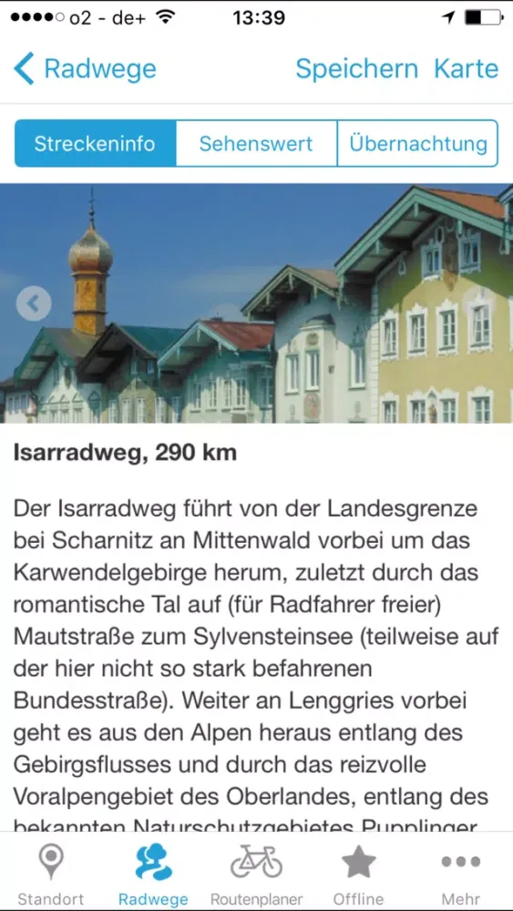 Zrzuty ekranu Bayernnetz für Radler