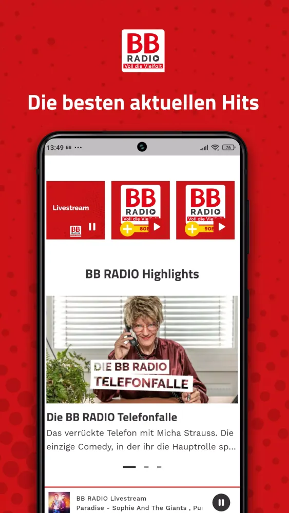 Tangkapan layar BB RADIO