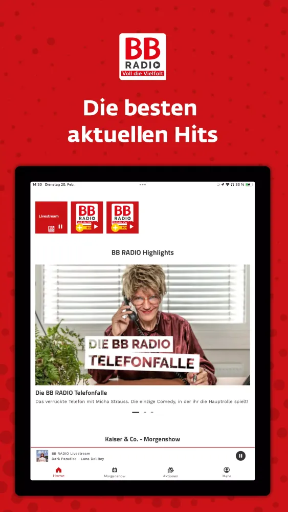 Tangkapan layar BB RADIO