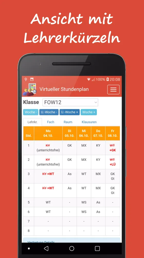 Screenshot di BBS Helmstedt - Stundenplan