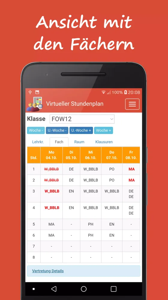 Screenshot di BBS Helmstedt - Stundenplan