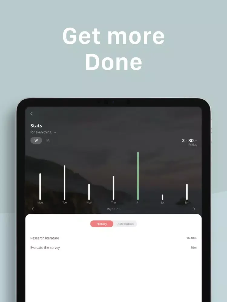 Flip: Focus Timer for Pomodoro iPad  Screenshots