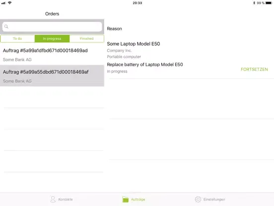 SODALIS iPad  Ekran Görüntüleri
