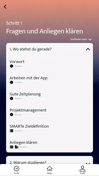 DEEP! Finde Studium & Beruf Screenshots