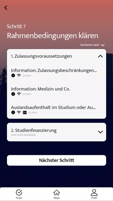 DEEP! Finde Studium & Beruf Screenshots