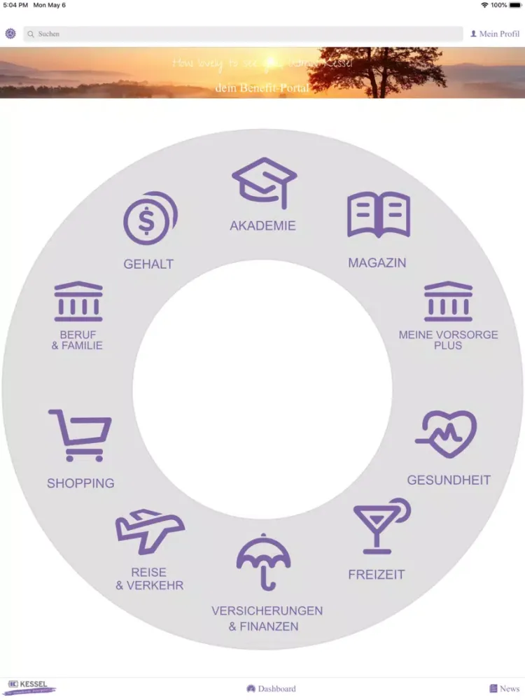 Kessel Benefit iPad  স্ক্রিনশট