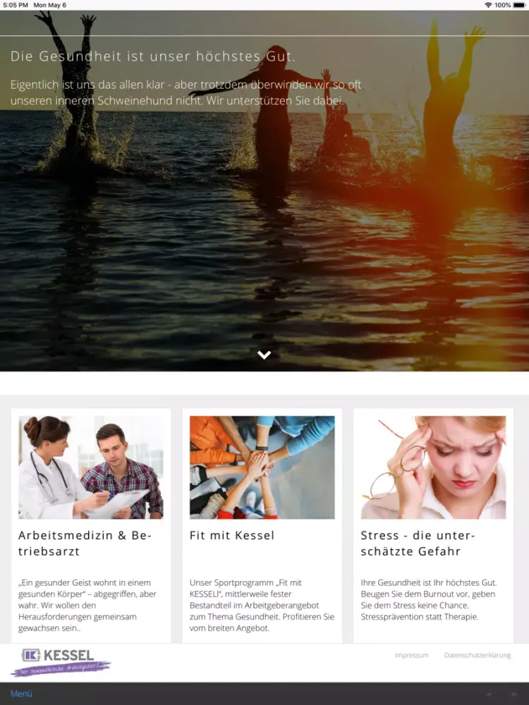 Kessel Benefit iPad  স্ক্রিনশট