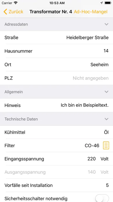 Ảnh chụp màn hình của ACOS NMS Mobile