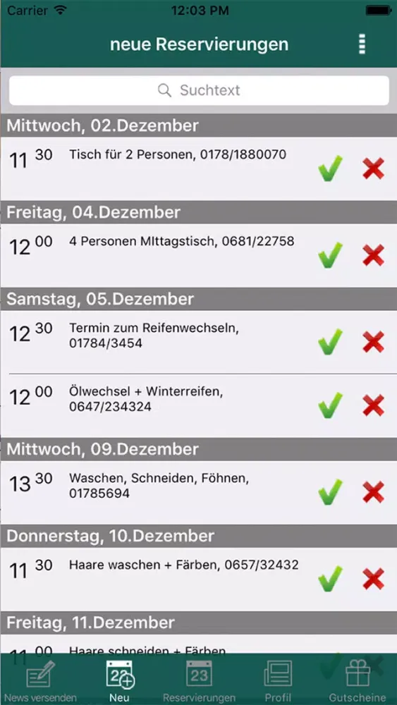 Screenshot di NotifyMe