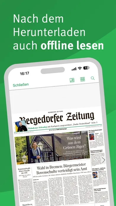 Bergedorfer Zeitung EPaper سکرین شاٹس