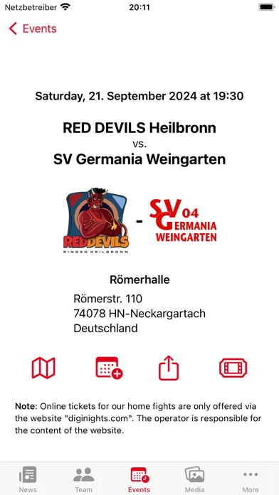 Tangkapan skrin RED DEVILS Heilbronn