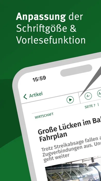 Capturas de tela do Berliner Morgenpost E-Paper