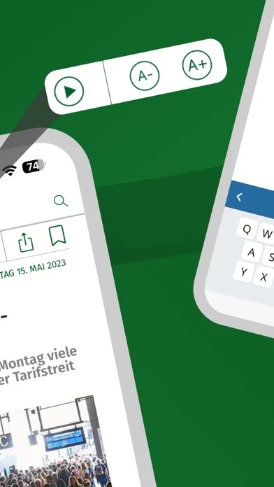 Capturas de tela do Berliner Morgenpost E-Paper