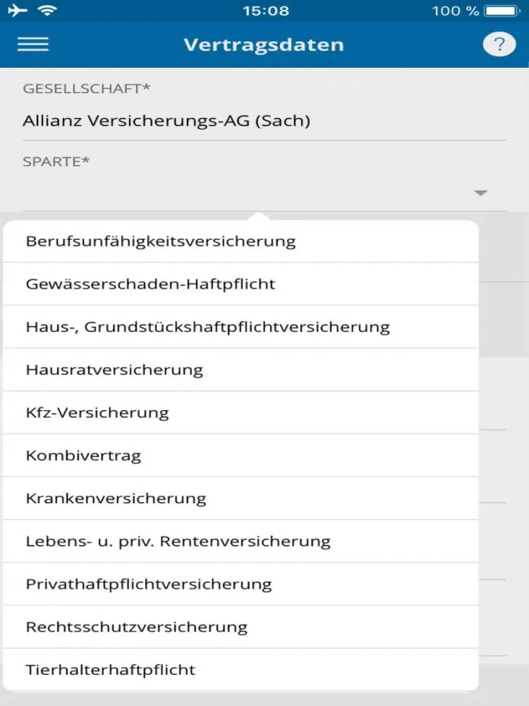 Mein Bestand iPad 應用截圖