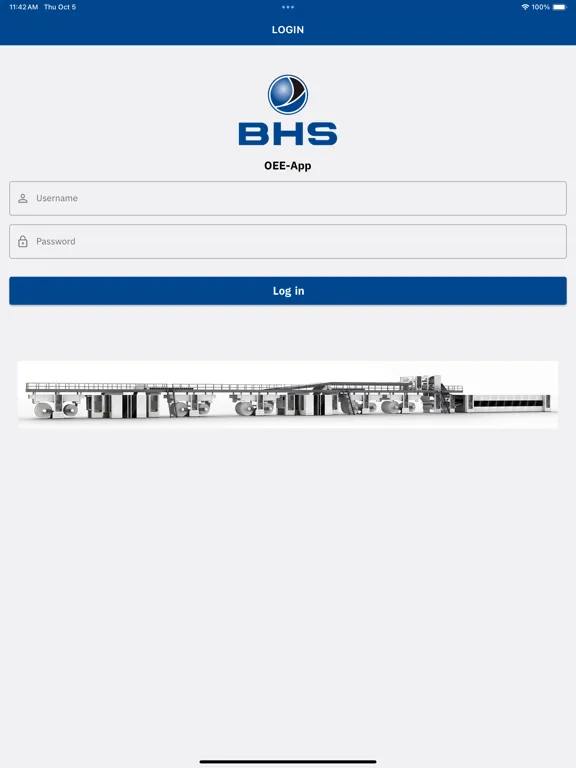 Скриншоты BHS OEE iPad 