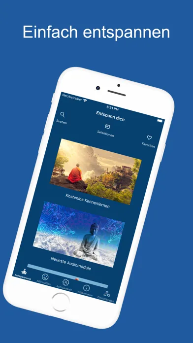 Entspann dich App Screenshots