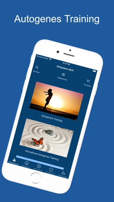Entspann dich App Screenshots