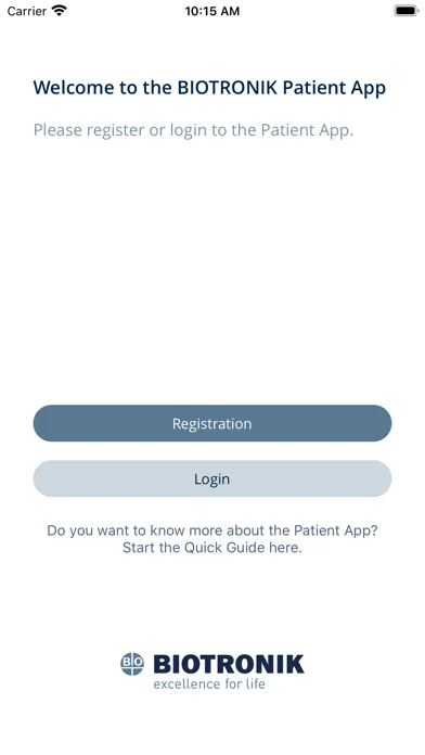 Tangkapan layar Patient App
