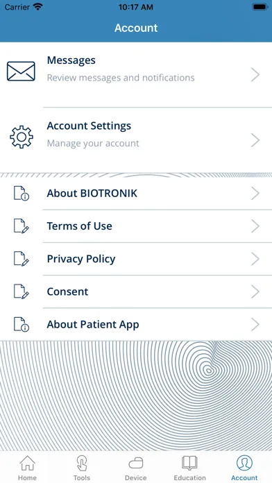 Tangkapan layar Patient App