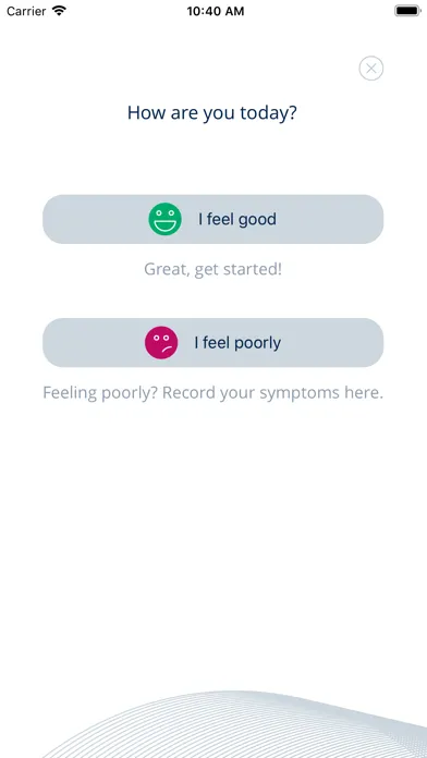 Tangkapan layar Patient App